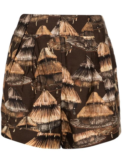 BROWN SHUHU SHORT